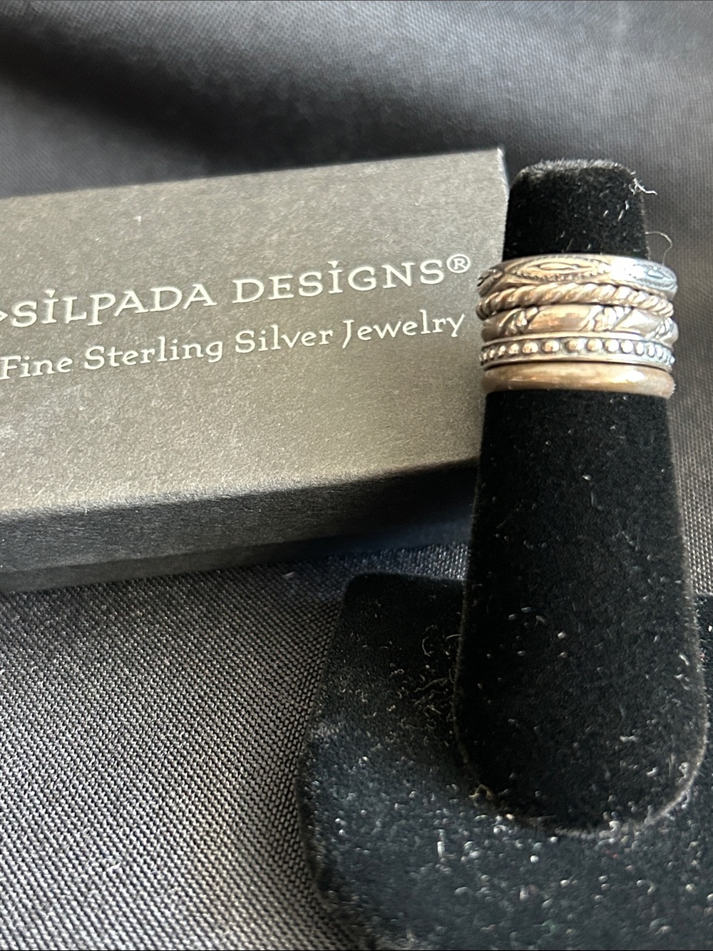 Silpada R0593 Sterling Silver Stacking Ring Set